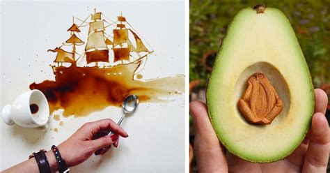 unique odd drawing|Unusually Awesome Art Mediums That Will Astound .